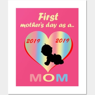 Mummy's first mother's day t-shirt Posters and Art